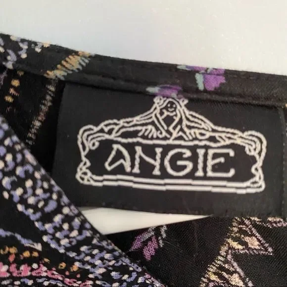 ANGIE Retro boho Style romper black S bell sleeve - Picture 6 of 9